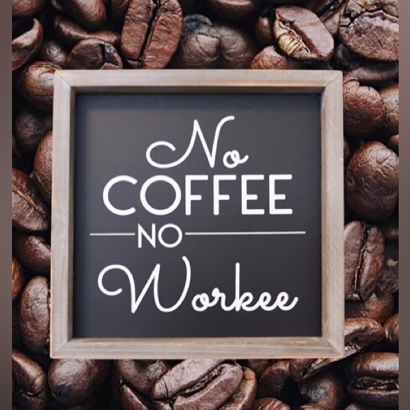 ☕️Wood-framed Coffee Sign, Rustic | Coffee Bar Accessory| Kitchen Decor - Picture 1 of 8